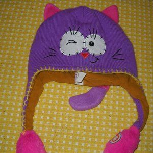 GIRLS WINTER KITTY CAT HAT